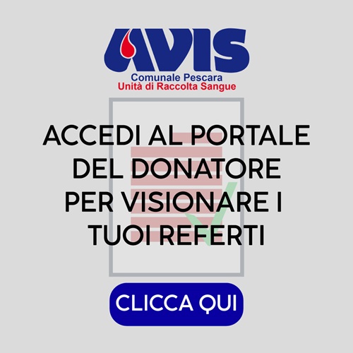 AVIS - Comunale Pescara Portale donatori
